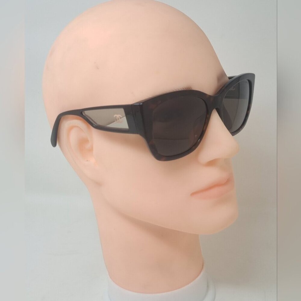 CHANEL Women's Sunglasses 5429 Havana Mirror Arms CC Logo 55-17-140 - Picture 9 of 16